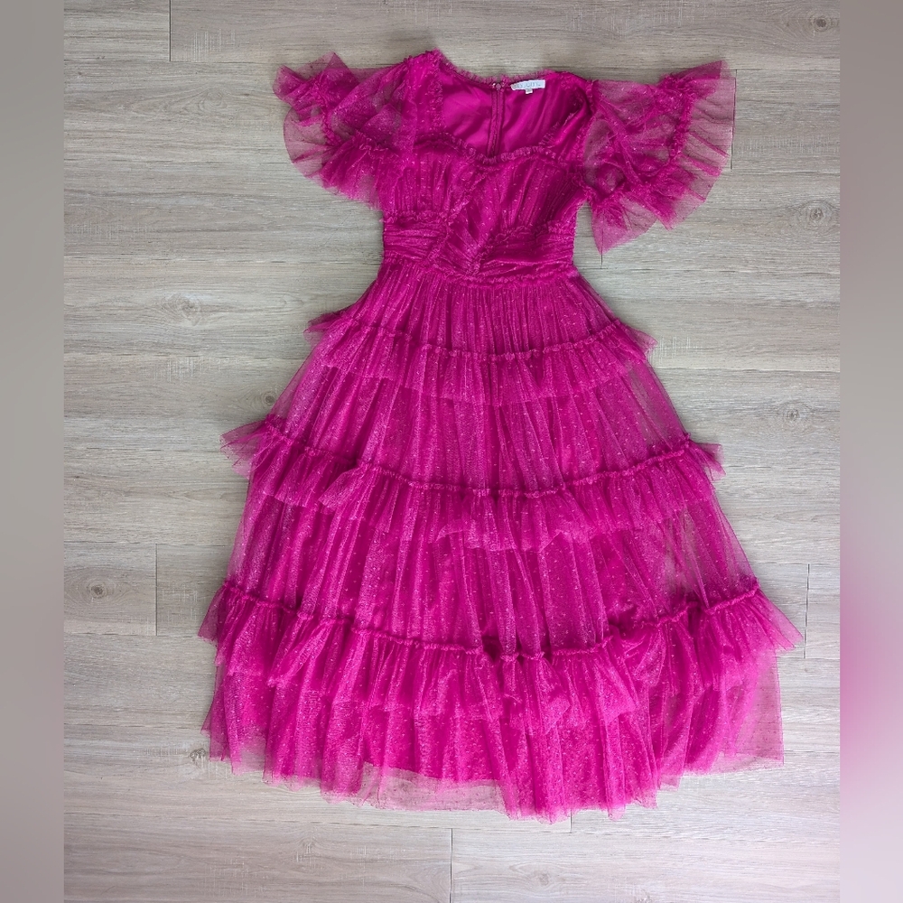 Ivy City Co Whimsical Maxi Dress in fuschia - Picture 7 of 7